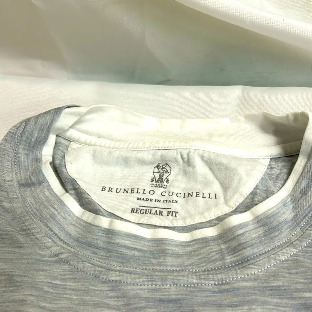 Brunello Cucinelli Gray Short Sleeve Tee